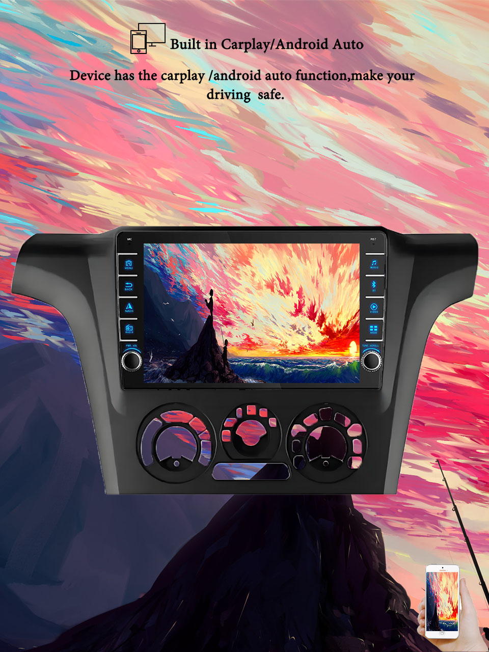 Tablet Danish Mobile & Accessories Faisalabad - 8G+128G Android 14 For Mitsubishi Outlander