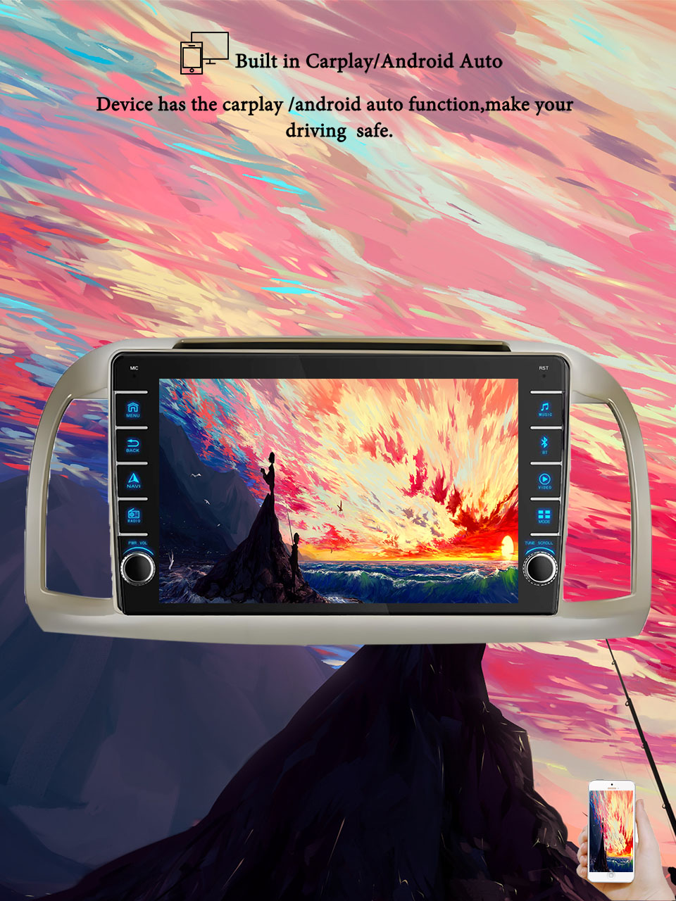 Tablet Danish Mobile & Accessories Faisalabad - 8G+128G Android 14 For Nissan March