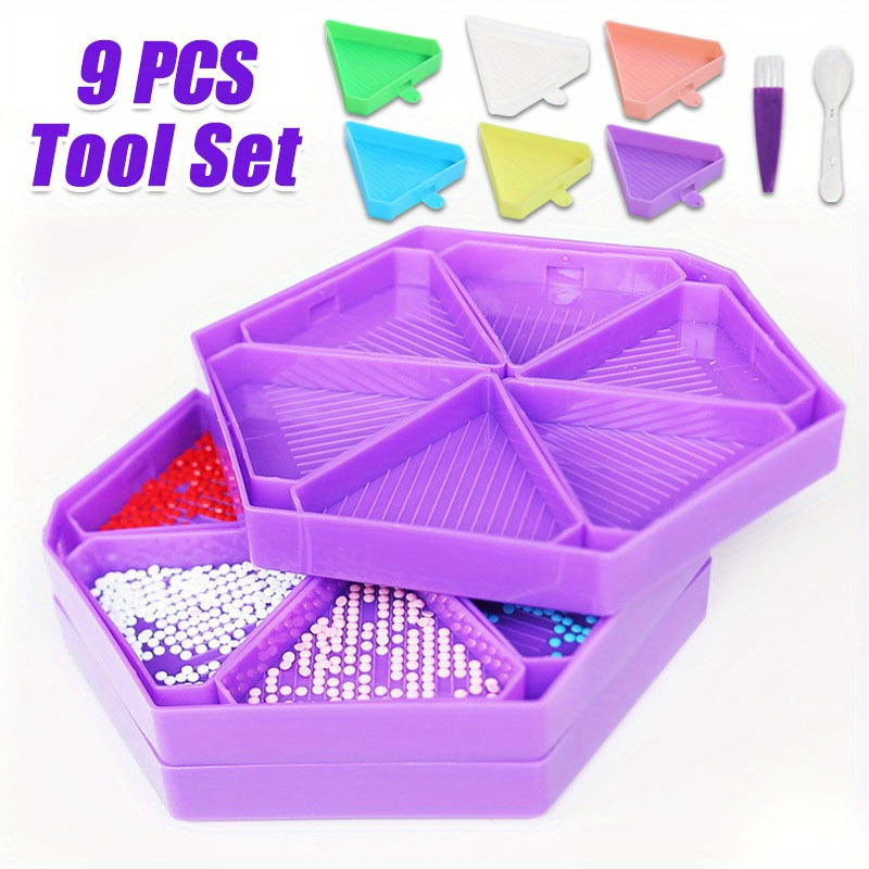 Drawing Tablet Pen Accessories - 9PCS New Diamond Painting Tray, Multi-functional