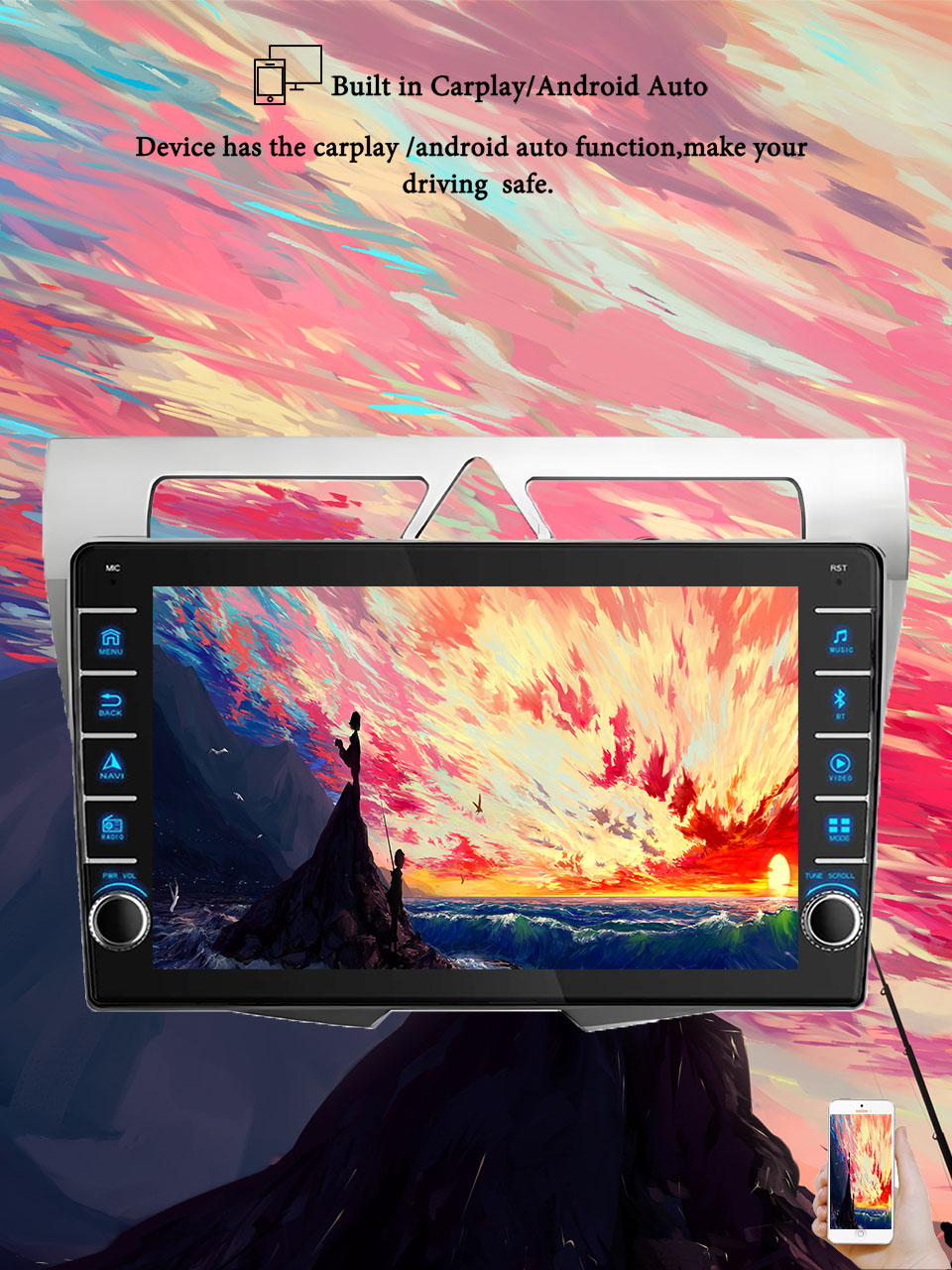 Tablet Danish Mobile & Accessories Faisalabad - 8G+128G Android 14 For Kia Picanto