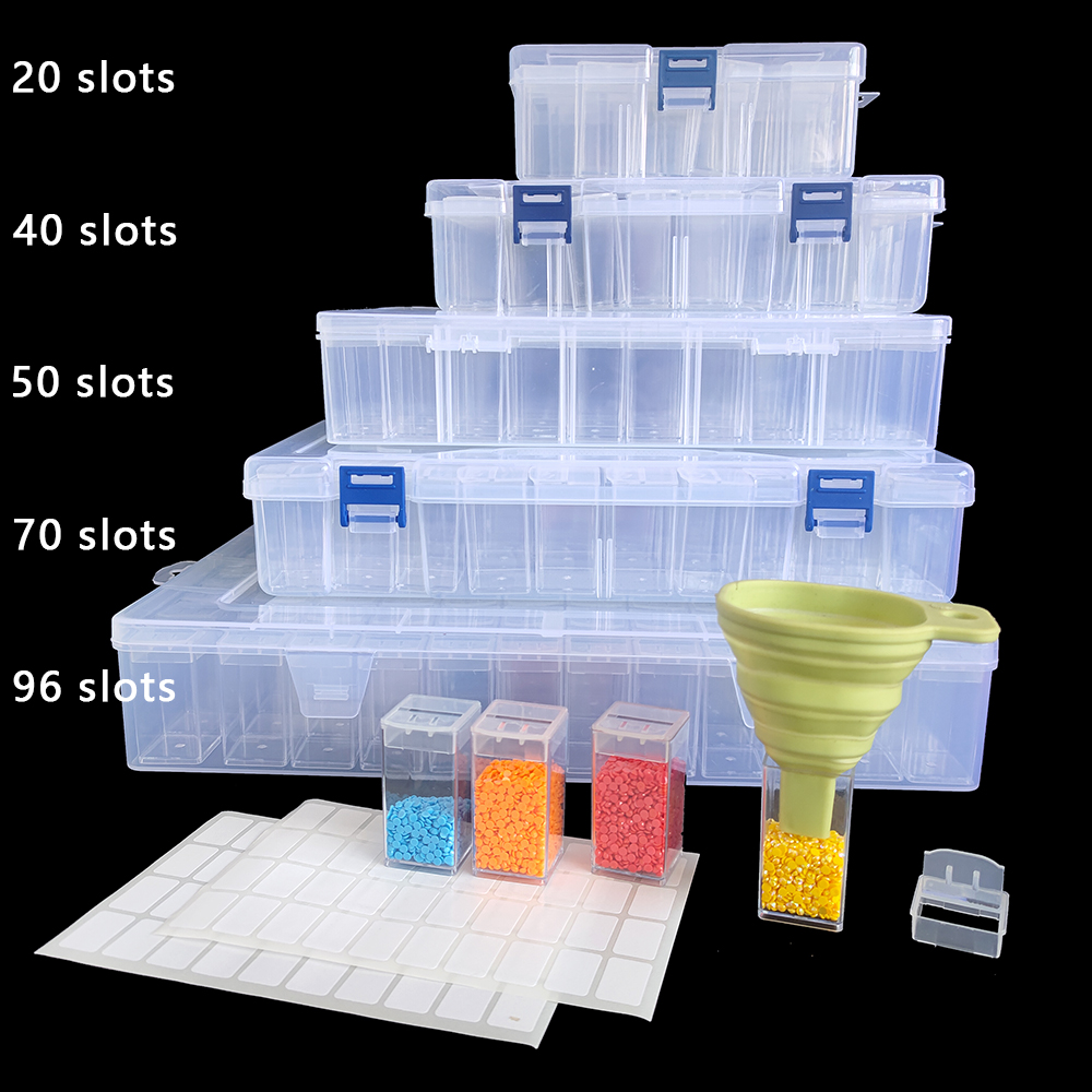 Drawing Tablet Pen Accessories - Square Plastic Diamond Painting Storage Box