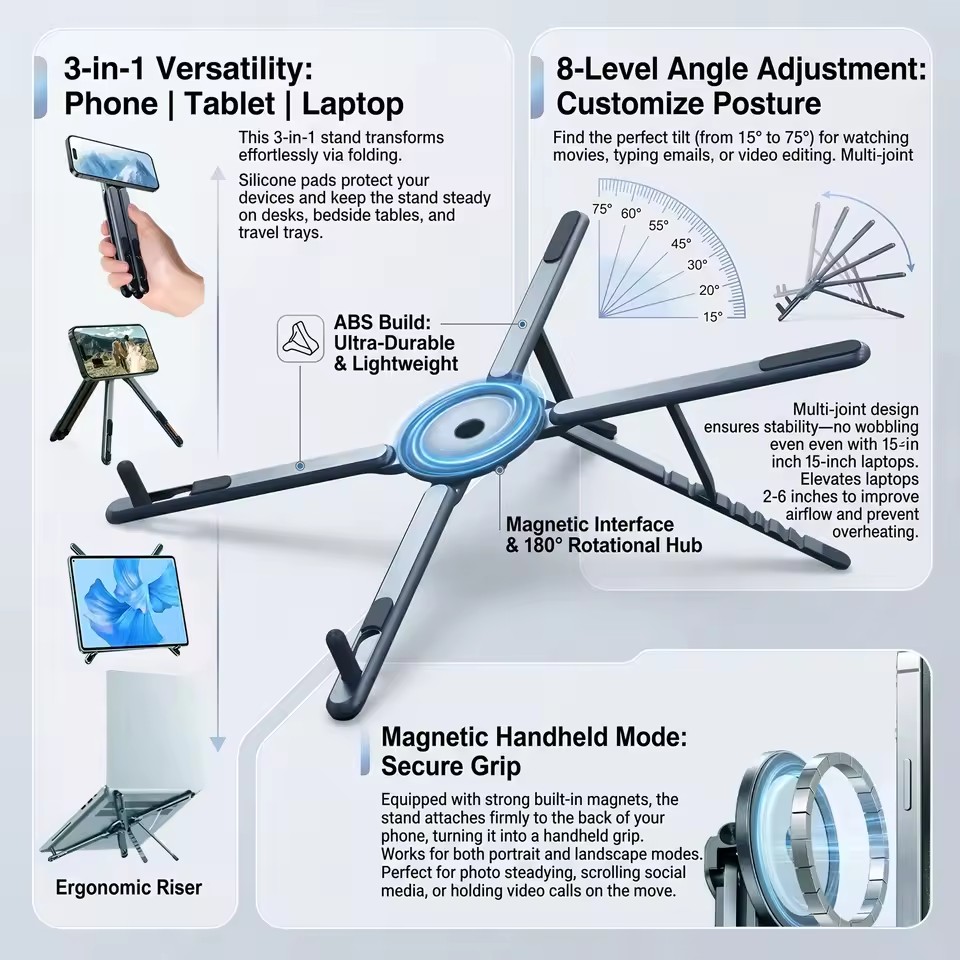 Portable Magnetic Phone Holder - Tablet Phone Accessories recension och pris