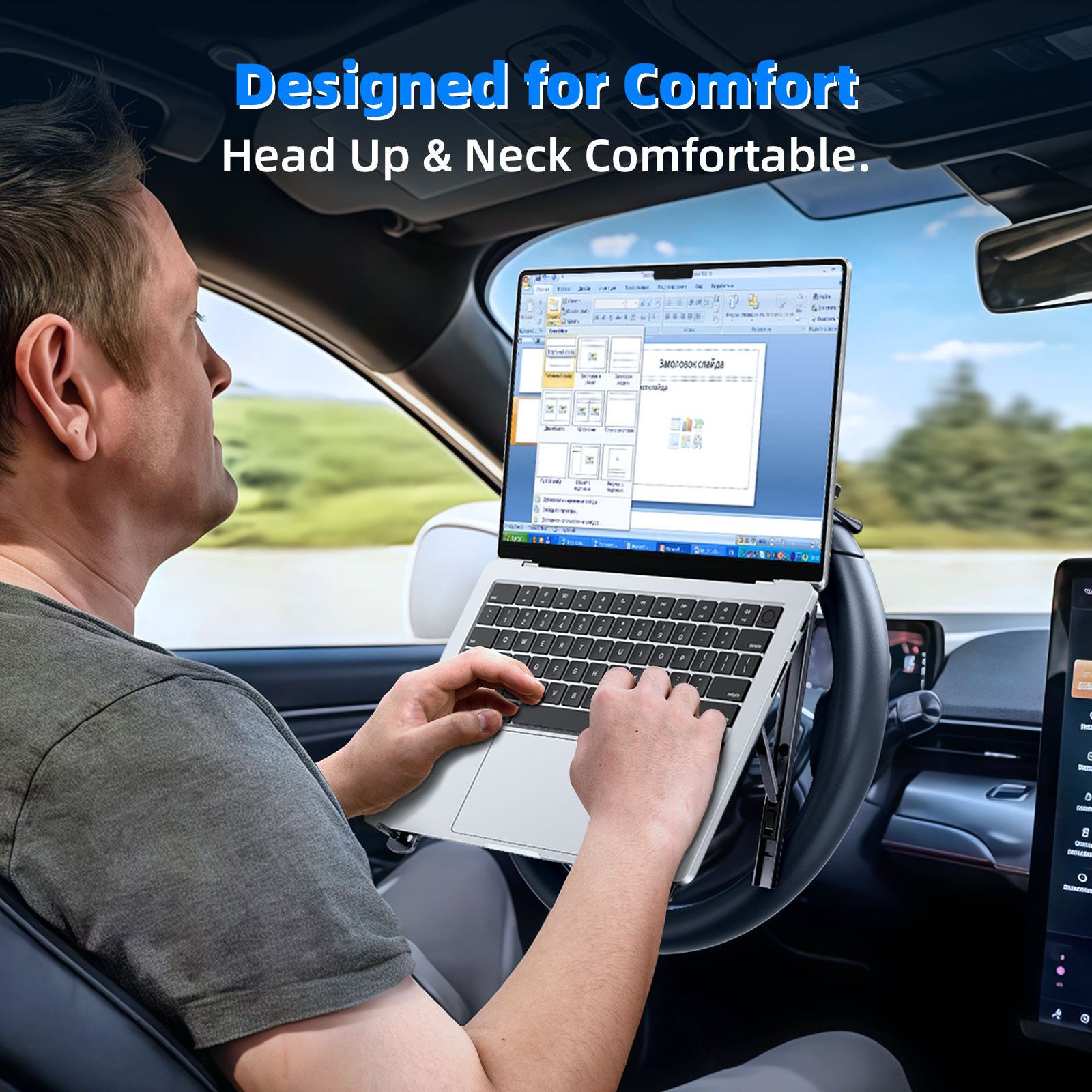 Eary Car Laptop Mount Steering - Tesla Tablet Accessories recension och pris