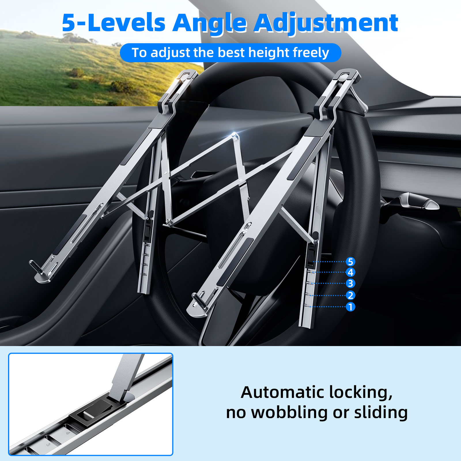 Eary Car Laptop Mount Steering - Tesla Tablet Accessories recension och pris
