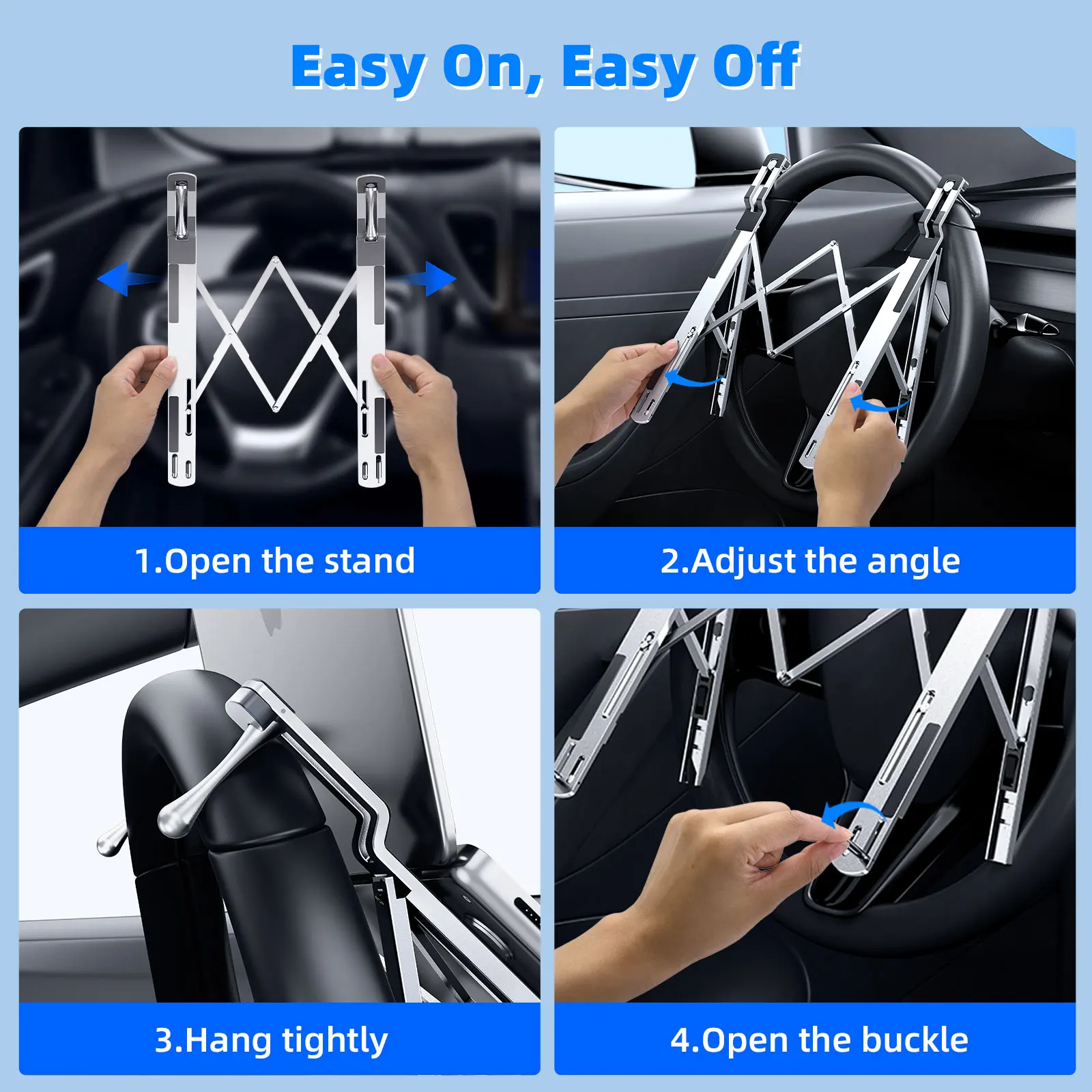 Eary Car Laptop Mount Steering - Tesla Tablet Accessories recension och pris