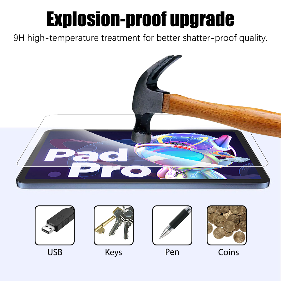2PCS Tempered Glass Screen Pro - Lenovo Tablet Keyboard Accessories recension och pris