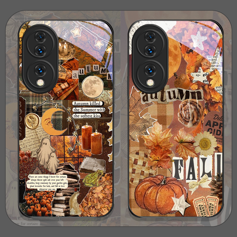 Retro Autumn Leaves Pumpkin Pl - Huawei Mate 60 recension och pris
