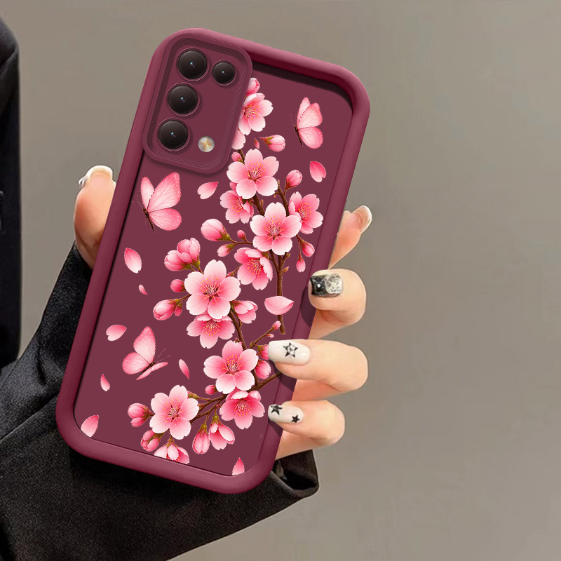 Pink Flower Print Phone Case F - Realme Note 50 recension och pris