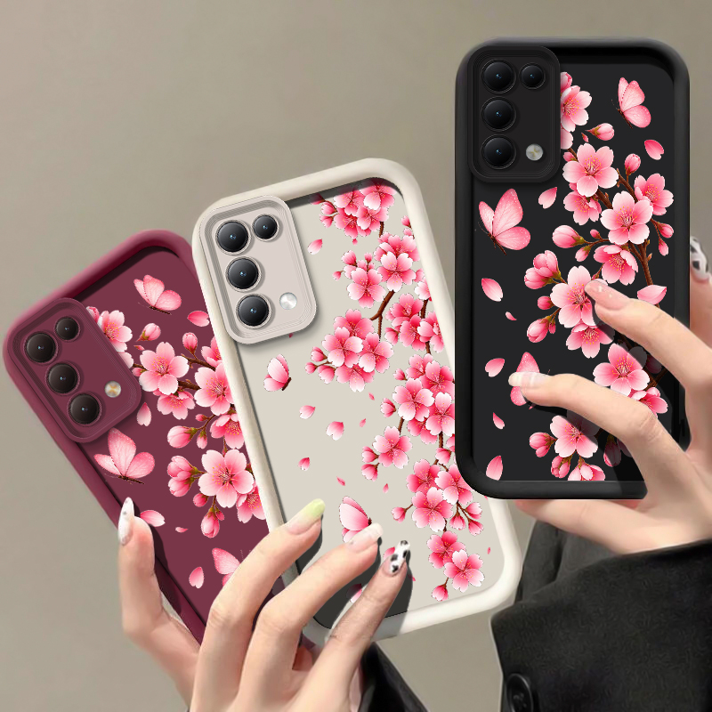 Pink Flower Print Phone Case F - Realme Note 50 recension och pris