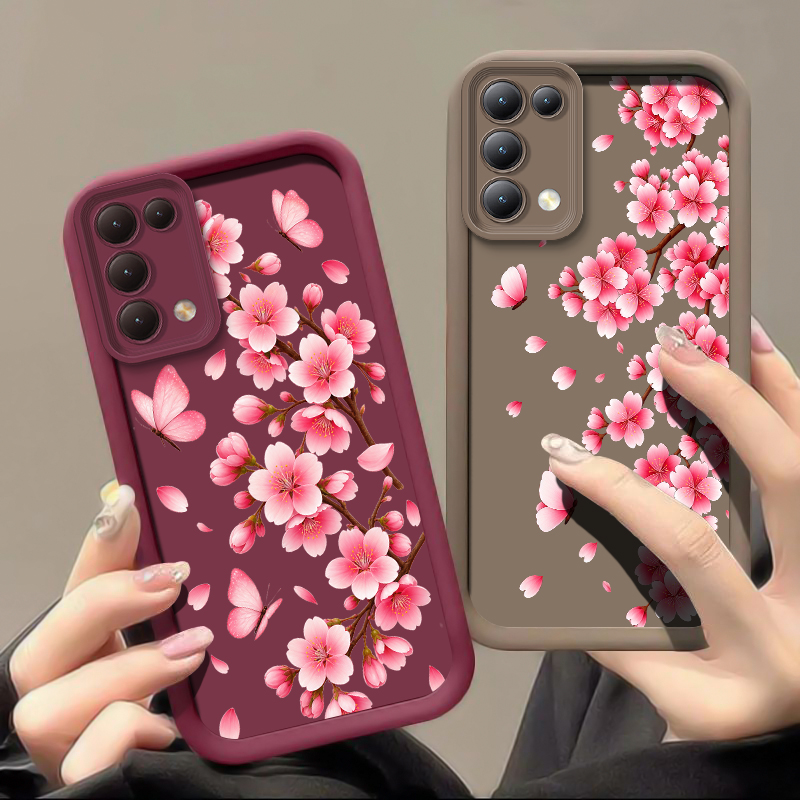 Pink Flower Print Phone Case F - Realme Note 50 recension och pris