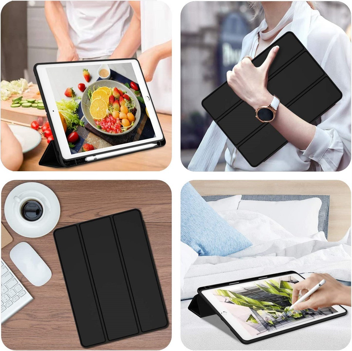 With Pencil Holder Funda for I - Ipad Cover Folio recension och pris