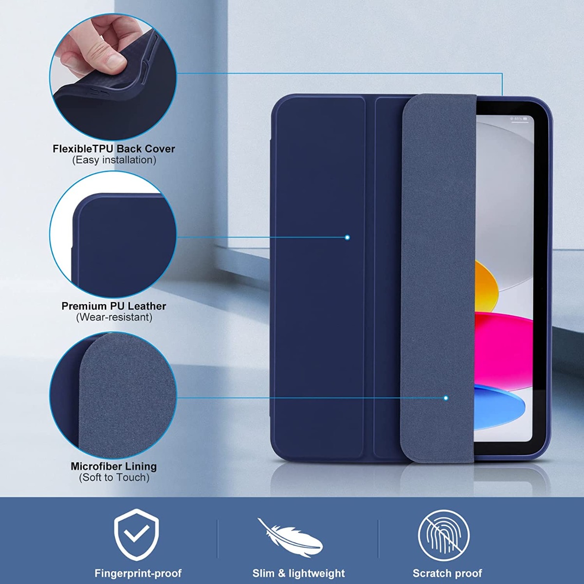 With Pencil Holder Funda for I - Ipad Cover Folio recension och pris