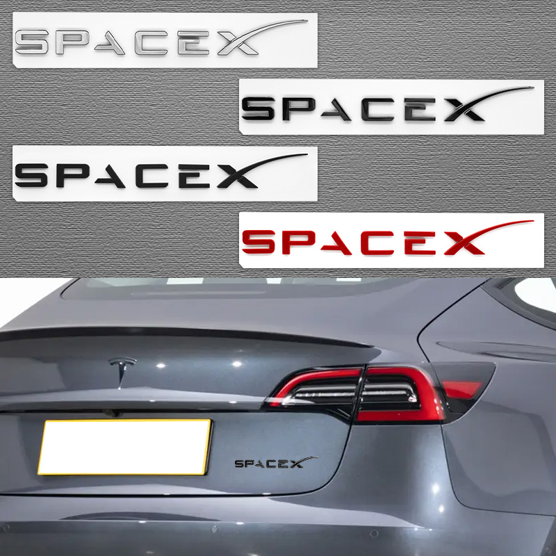 3D ABS Logo Letters Car Trunk  - Tesla Tablet Accessories recension och pris