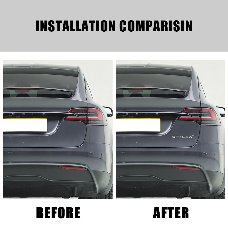 3D ABS Logo Letters Car Trunk  - Tesla Tablet Accessories recension och pris