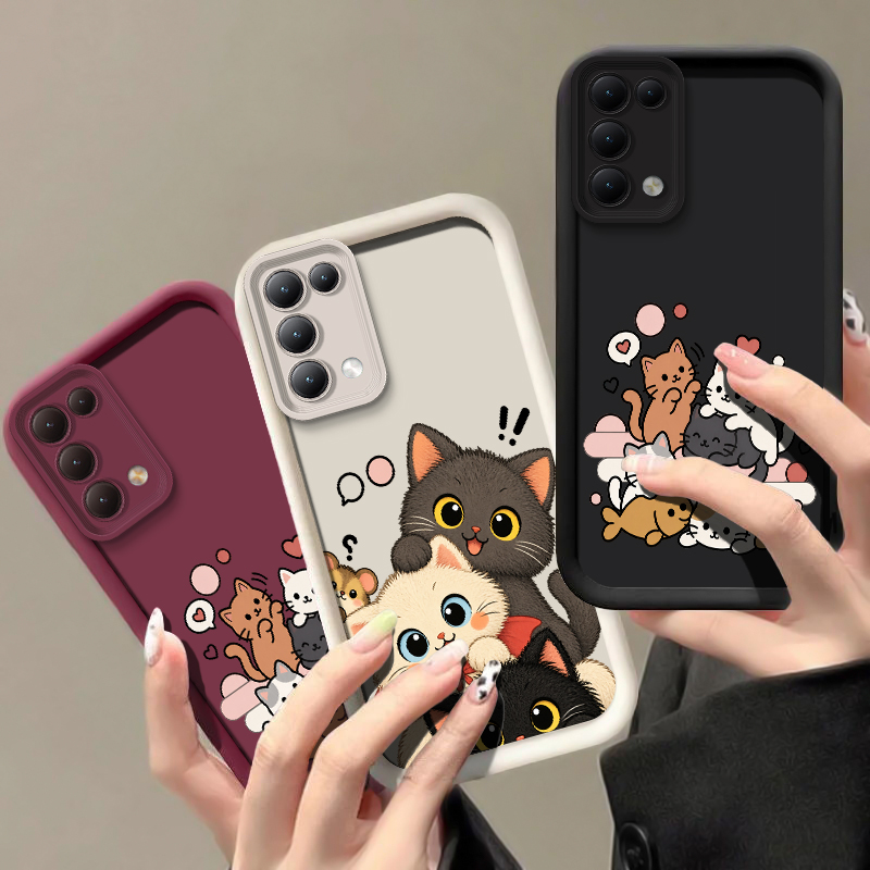Stacking Cat Phone Case For OP - Realme Note 50 recension och pris