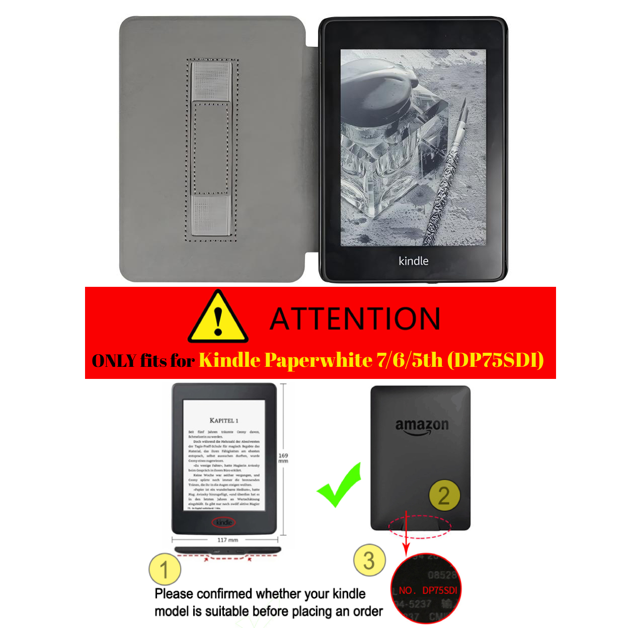 For Kindle Paperwhite 7th 6th  - Kindle Tablet Accessories recension och pris